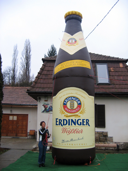 Erdinger bottle inflatable