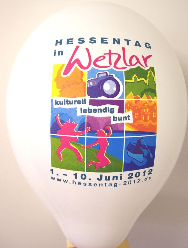 CMYK print on a balloon: Wetzlar