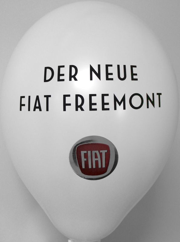 CMYK print on a balloon: Fiat Freemont