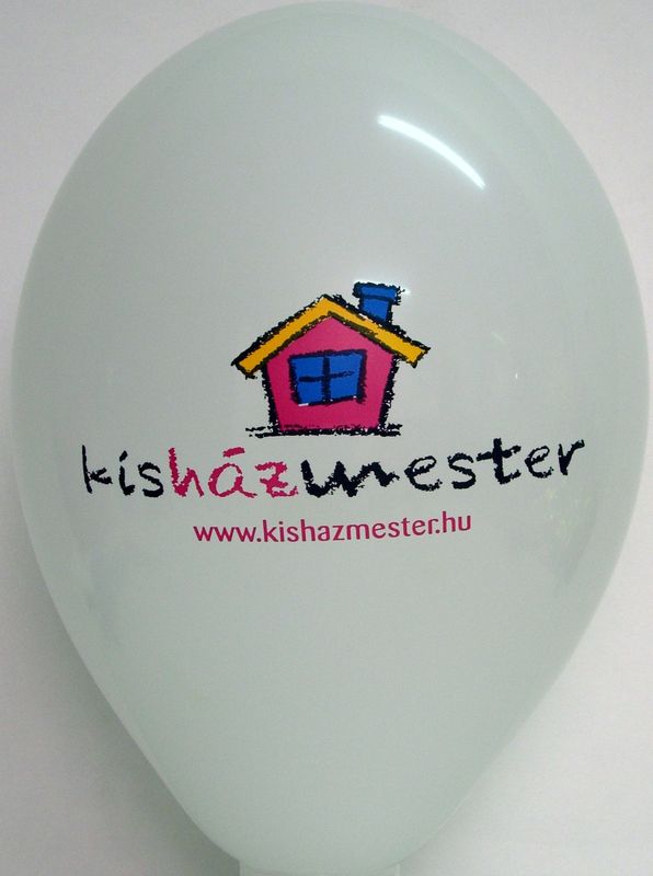 Spot-colour print on a balloon: kisházmester