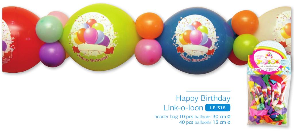 Link-o-loon printed balloon range