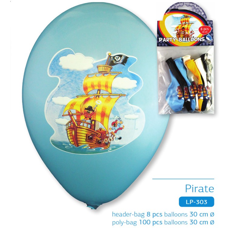 Pirate party balloon design