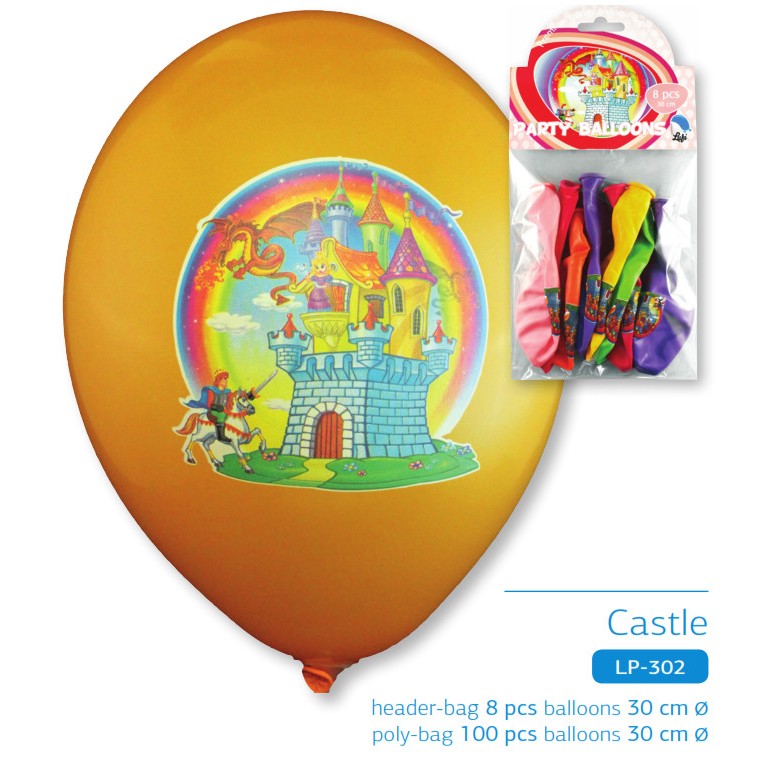 Castle party balloon design